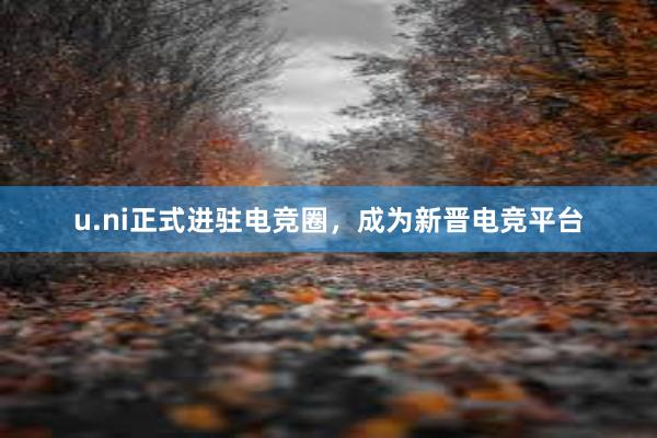 u.ni正式进驻电竞圈，成为新晋电竞平台